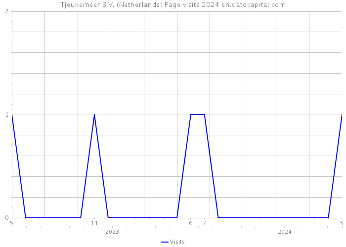 Tjeukemeer B.V. (Netherlands) Page visits 2024 