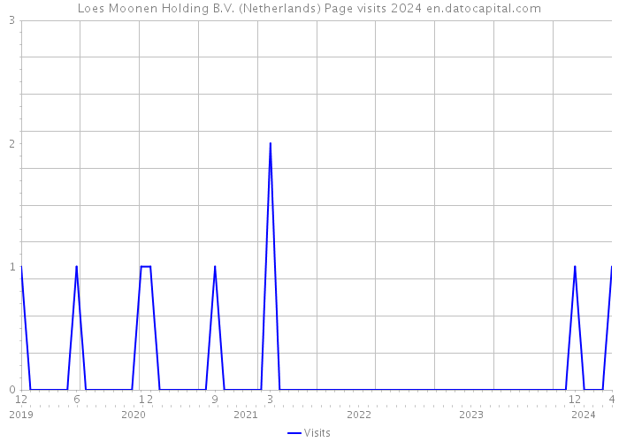 Loes Moonen Holding B.V. (Netherlands) Page visits 2024 