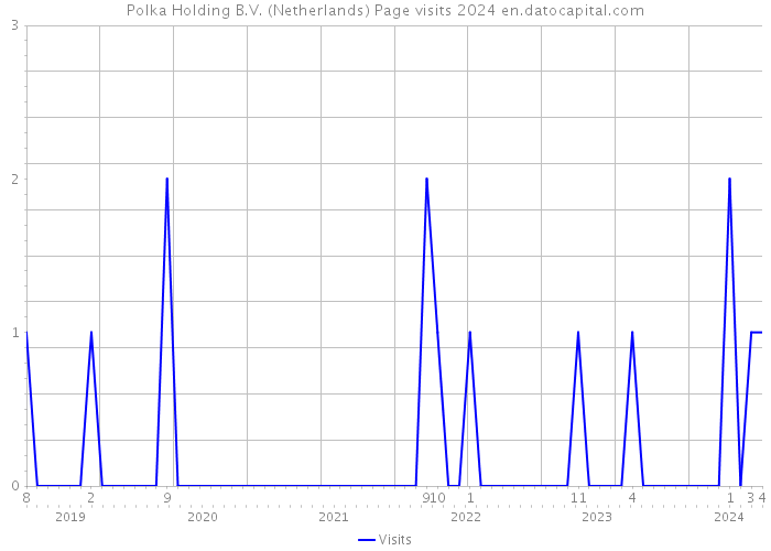 Polka Holding B.V. (Netherlands) Page visits 2024 