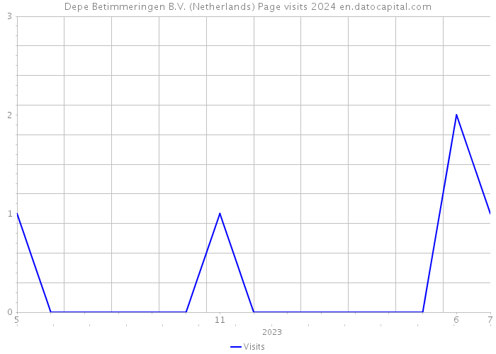 Depe Betimmeringen B.V. (Netherlands) Page visits 2024 