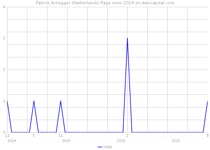 Patrick Arnegger (Netherlands) Page visits 2024 
