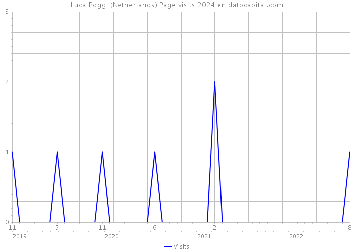 Luca Poggi (Netherlands) Page visits 2024 