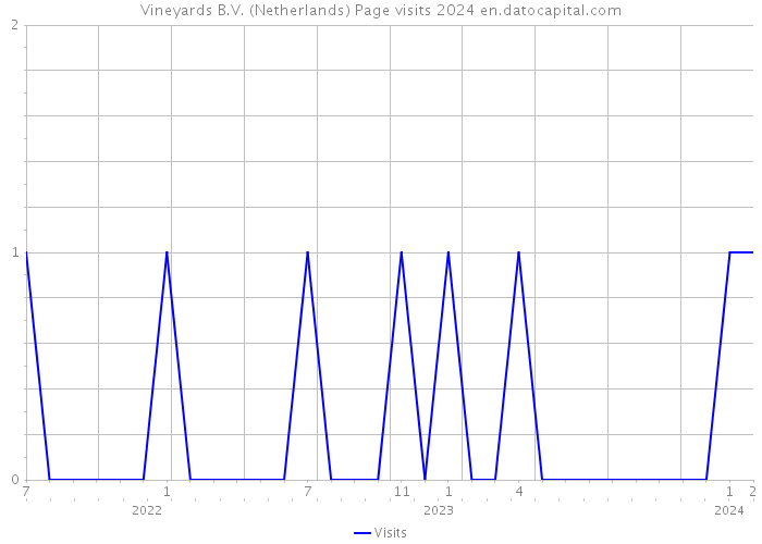 Vineyards B.V. (Netherlands) Page visits 2024 