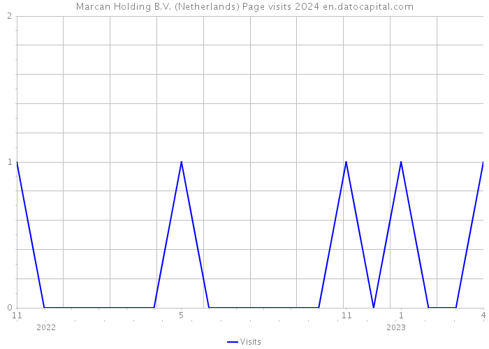 Marcan Holding B.V. (Netherlands) Page visits 2024 