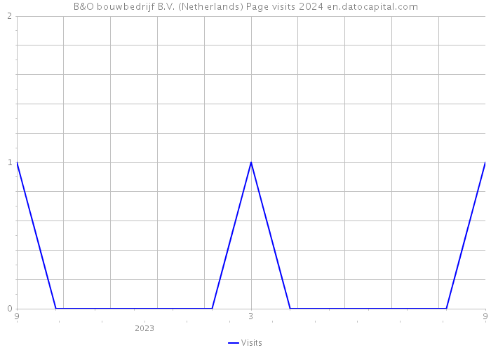 B&O bouwbedrijf B.V. (Netherlands) Page visits 2024 