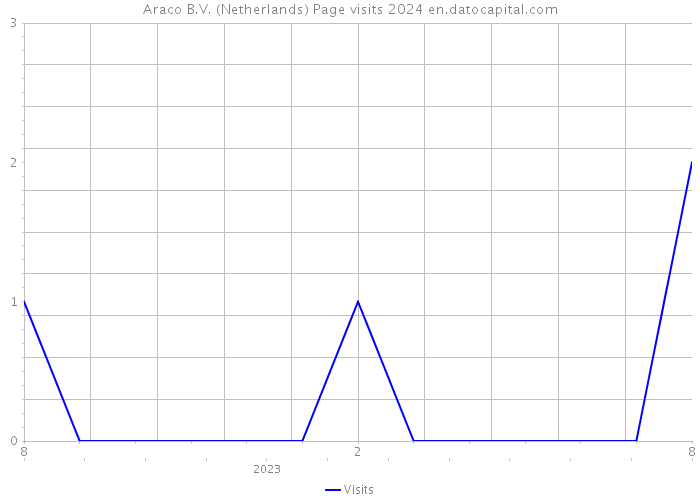 Araco B.V. (Netherlands) Page visits 2024 