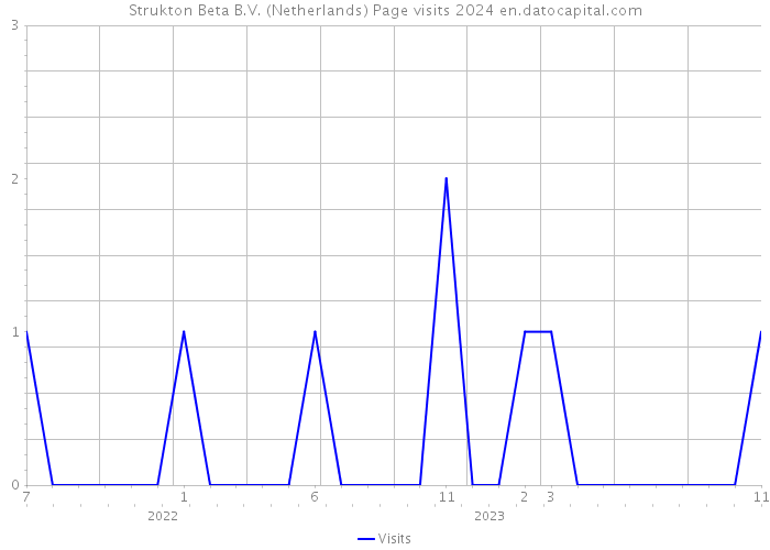 Strukton Beta B.V. (Netherlands) Page visits 2024 