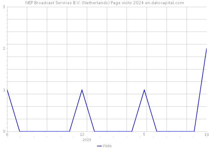 NEP Broadcast Services B.V. (Netherlands) Page visits 2024 