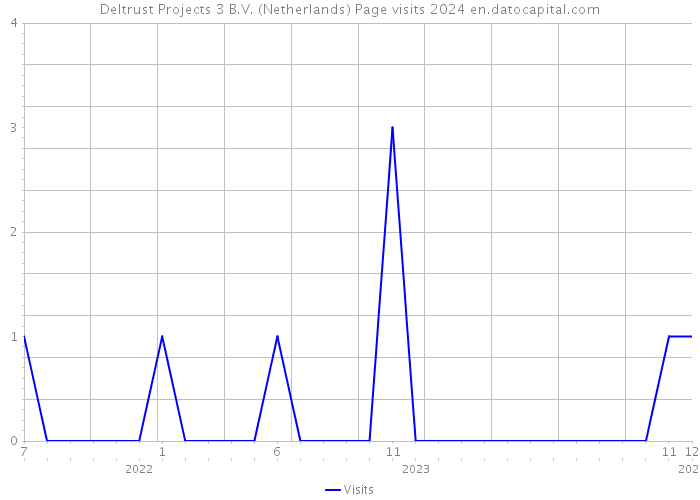 Deltrust Projects 3 B.V. (Netherlands) Page visits 2024 