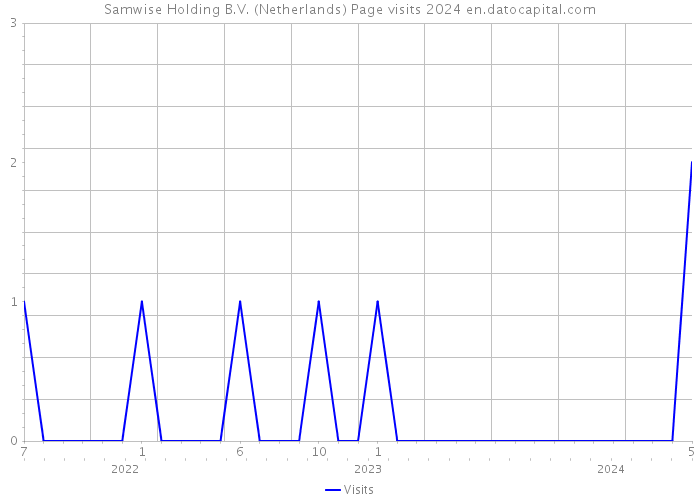 Samwise Holding B.V. (Netherlands) Page visits 2024 