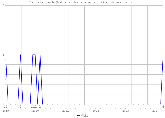 Mattijs ter Heide (Netherlands) Page visits 2024 