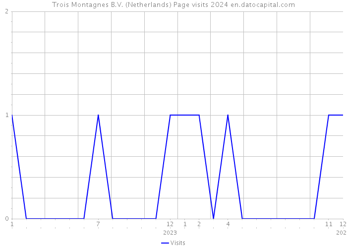 Trois Montagnes B.V. (Netherlands) Page visits 2024 