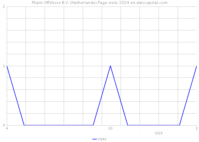 Pliant Offshore B.V. (Netherlands) Page visits 2024 