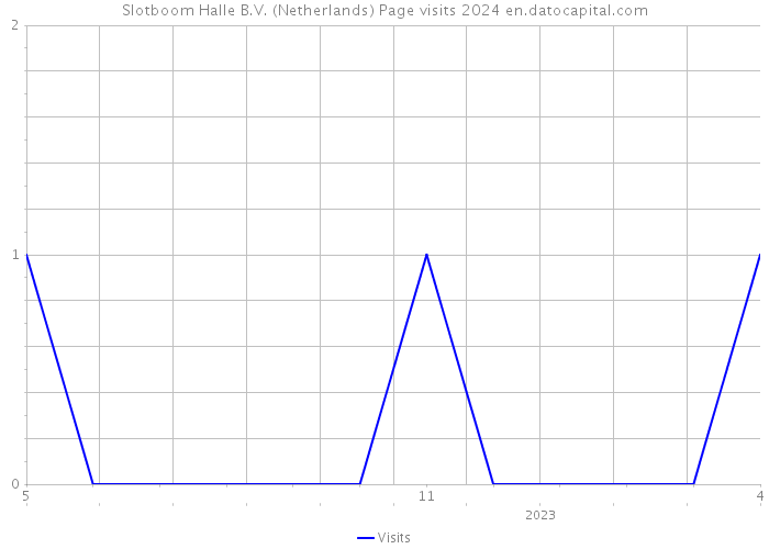 Slotboom Halle B.V. (Netherlands) Page visits 2024 