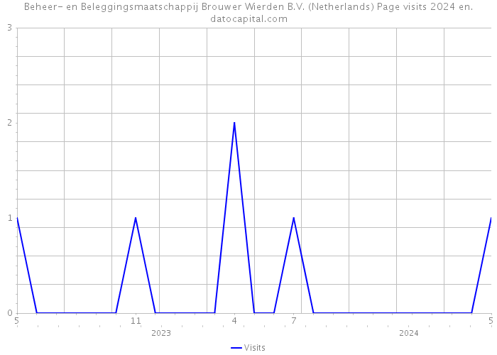 Beheer- en Beleggingsmaatschappij Brouwer Wierden B.V. (Netherlands) Page visits 2024 