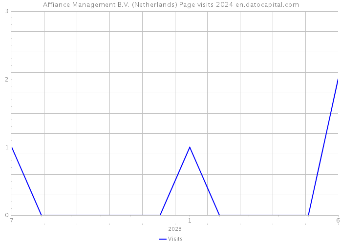 Affiance Management B.V. (Netherlands) Page visits 2024 