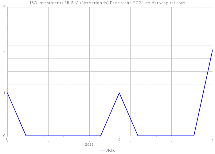 IBO Investments NL B.V. (Netherlands) Page visits 2024 