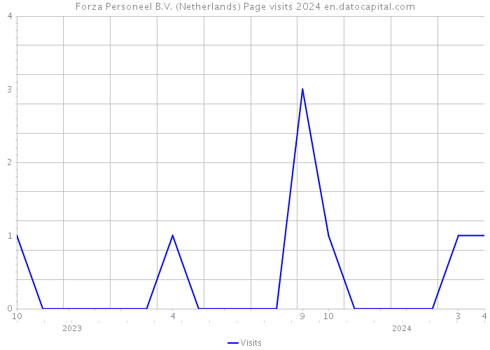 Forza Personeel B.V. (Netherlands) Page visits 2024 
