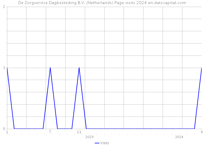 De Zorgservice Dagbesteding B.V. (Netherlands) Page visits 2024 