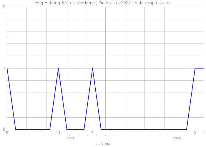 Heg Holding B.V. (Netherlands) Page visits 2024 