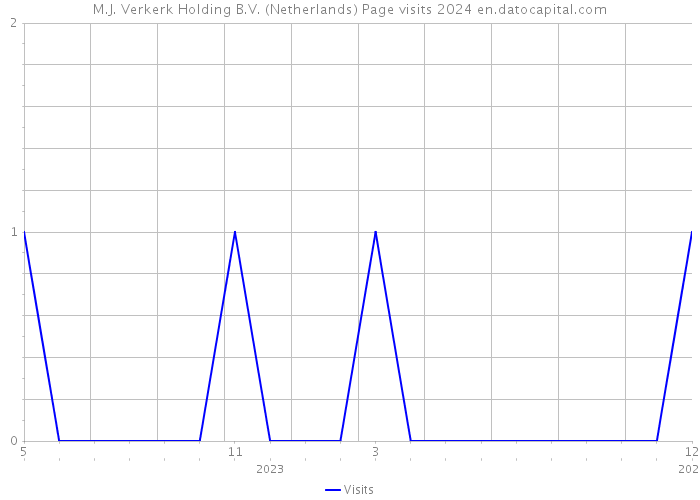 M.J. Verkerk Holding B.V. (Netherlands) Page visits 2024 
