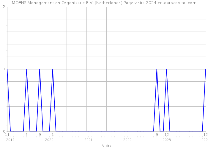 MOENS Management en Organisatie B.V. (Netherlands) Page visits 2024 