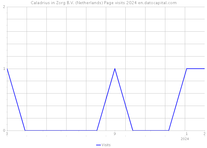 Caladrius in Zorg B.V. (Netherlands) Page visits 2024 