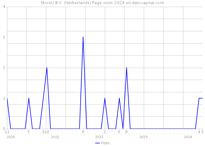 MoreU B.V. (Netherlands) Page visits 2024 