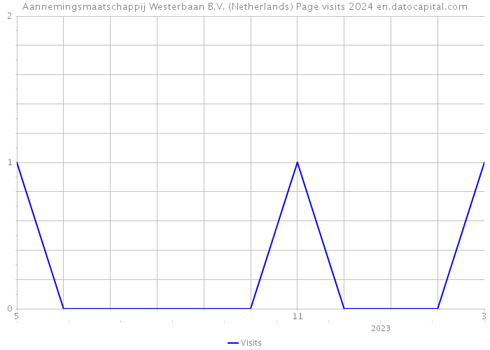 Aannemingsmaatschappij Westerbaan B.V. (Netherlands) Page visits 2024 