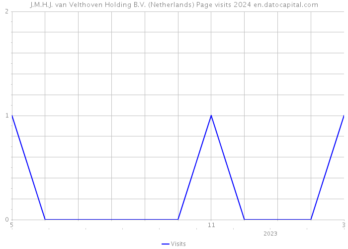J.M.H.J. van Velthoven Holding B.V. (Netherlands) Page visits 2024 