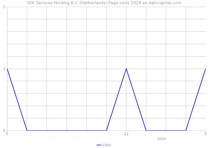 VDK Services Holding B.V. (Netherlands) Page visits 2024 