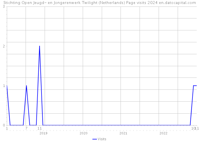 Stichting Open Jeugd- en Jongerenwerk Twilight (Netherlands) Page visits 2024 