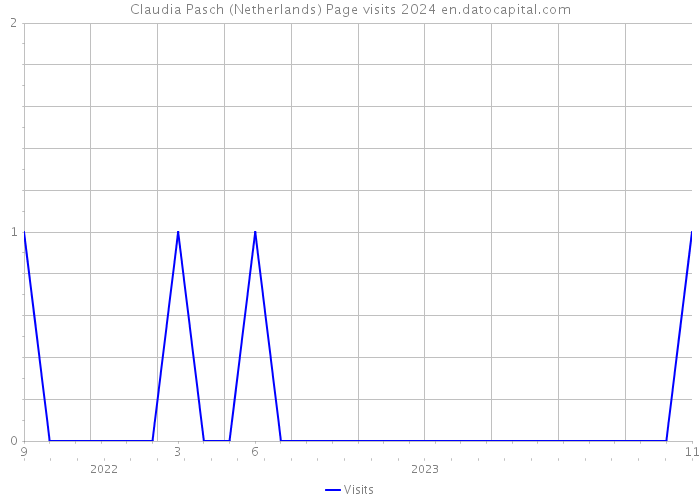 Claudia Pasch (Netherlands) Page visits 2024 