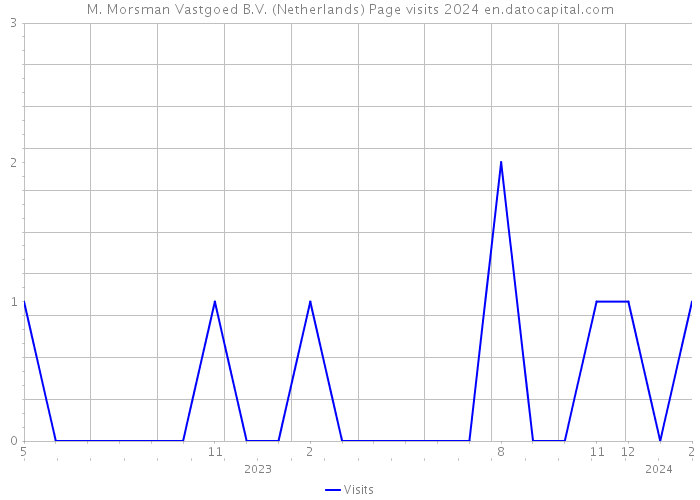 M. Morsman Vastgoed B.V. (Netherlands) Page visits 2024 