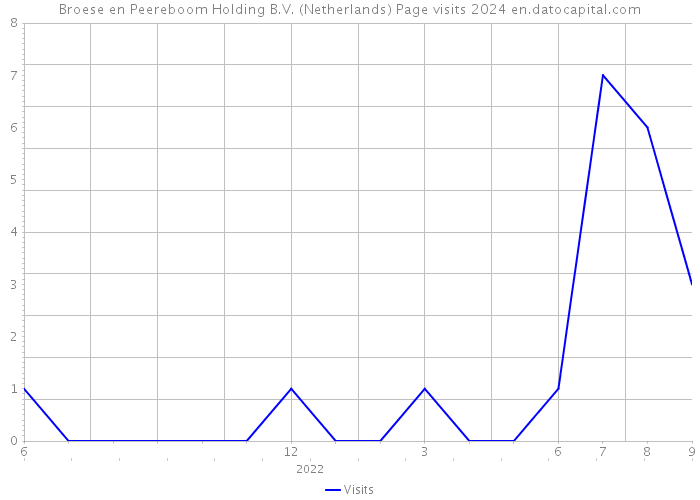 Broese en Peereboom Holding B.V. (Netherlands) Page visits 2024 