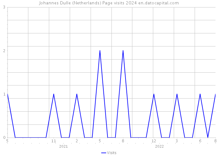 Johannes Dulle (Netherlands) Page visits 2024 