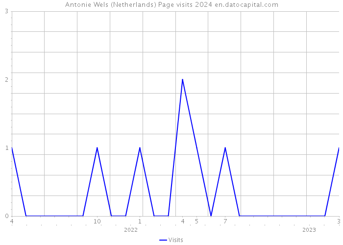 Antonie Wels (Netherlands) Page visits 2024 
