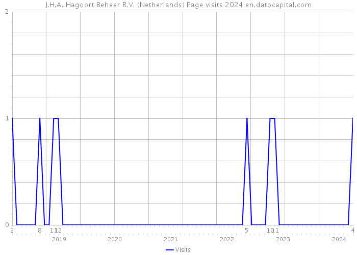 J.H.A. Hagoort Beheer B.V. (Netherlands) Page visits 2024 