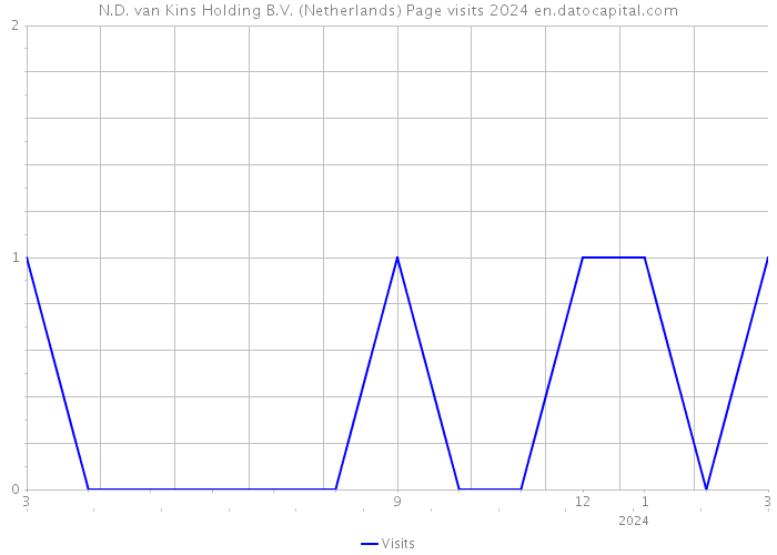 N.D. van Kins Holding B.V. (Netherlands) Page visits 2024 