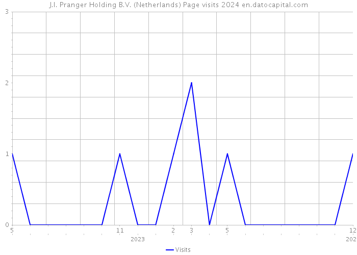 J.I. Pranger Holding B.V. (Netherlands) Page visits 2024 