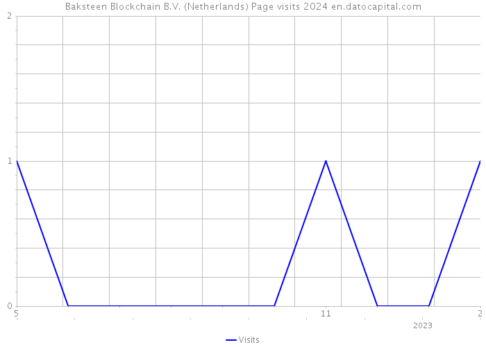 Baksteen Blockchain B.V. (Netherlands) Page visits 2024 