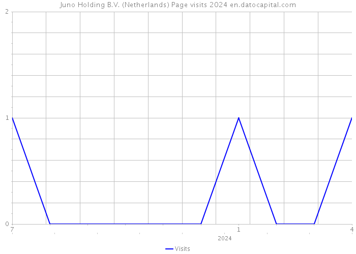 Juno Holding B.V. (Netherlands) Page visits 2024 