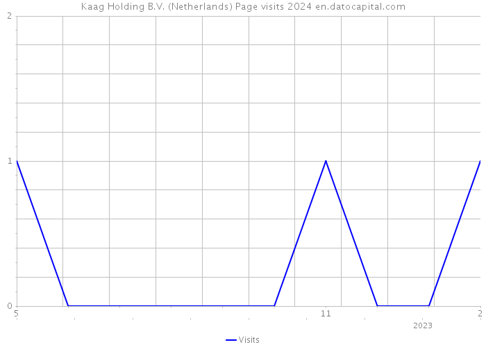 Kaag Holding B.V. (Netherlands) Page visits 2024 