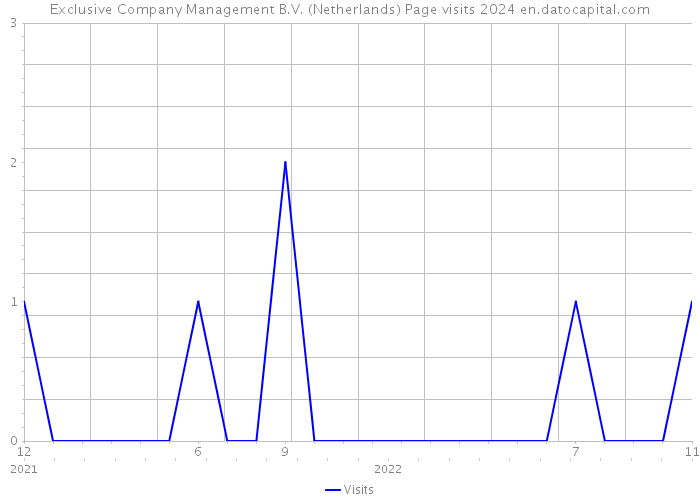 Exclusive Company Management B.V. (Netherlands) Page visits 2024 