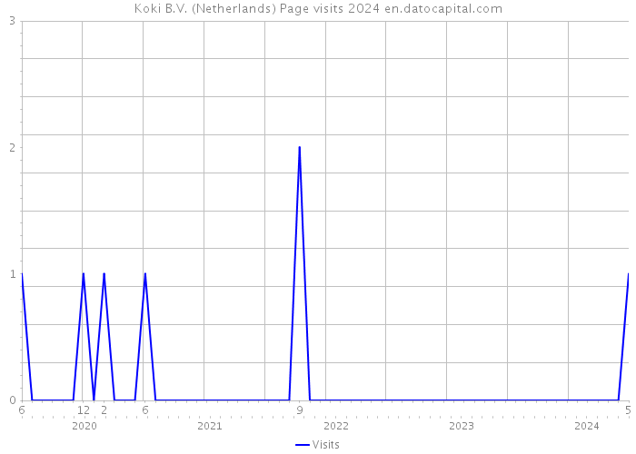 Koki B.V. (Netherlands) Page visits 2024 