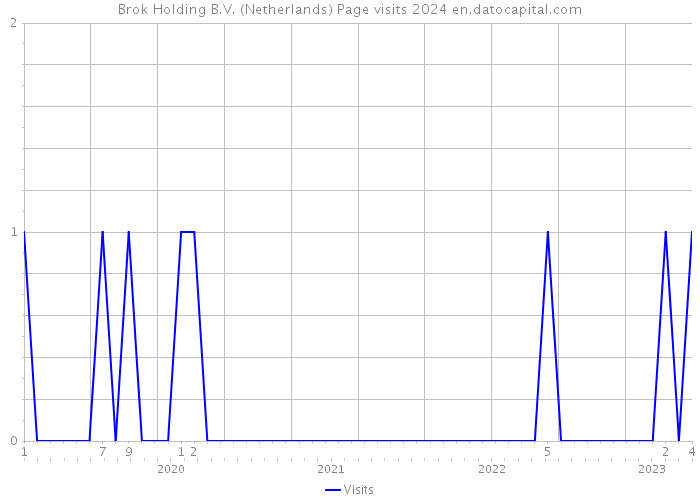 Brok Holding B.V. (Netherlands) Page visits 2024 