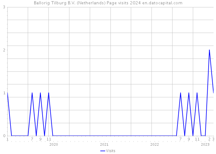 Ballorig Tilburg B.V. (Netherlands) Page visits 2024 