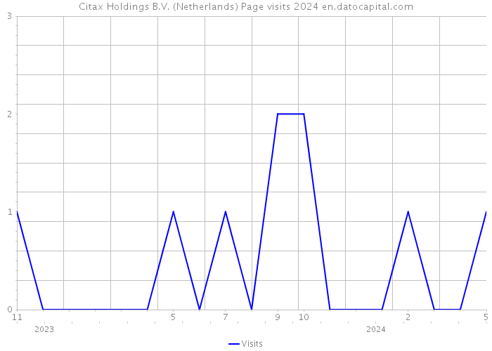 Citax Holdings B.V. (Netherlands) Page visits 2024 
