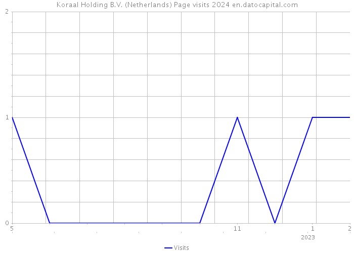 Koraal Holding B.V. (Netherlands) Page visits 2024 