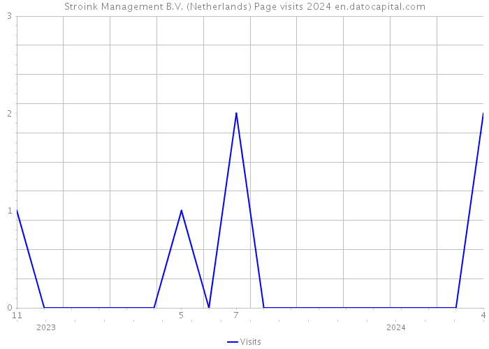 Stroink Management B.V. (Netherlands) Page visits 2024 
